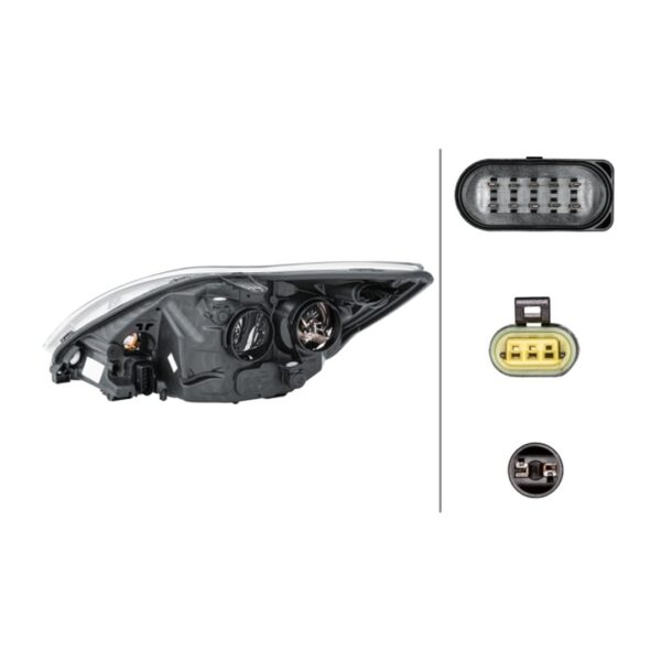 Scheinwerfer Rechts Ford Focus II 2007+ – Bi-Xenon Original HELLA – Bild 2