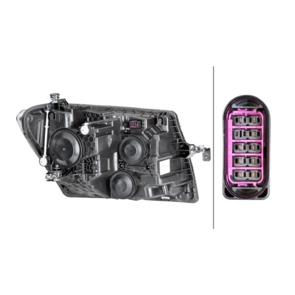Faro Anteriore Sinistro Volkswagen Crafter Furgone 2016+ – H15-H7 Originale HELLA – foto 2