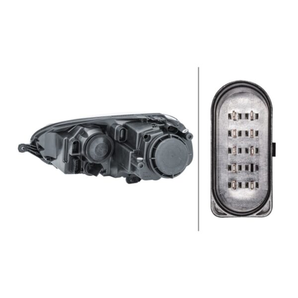 Faro Anteriore Destro Volkswagen Golf V 2003+ – H7-H7 Originale HELLA – foto 2