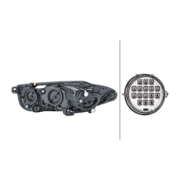 Faro Anteriore Destro Jaguar Xe 2015+ – H15-H7 Originale HELLA – foto 2