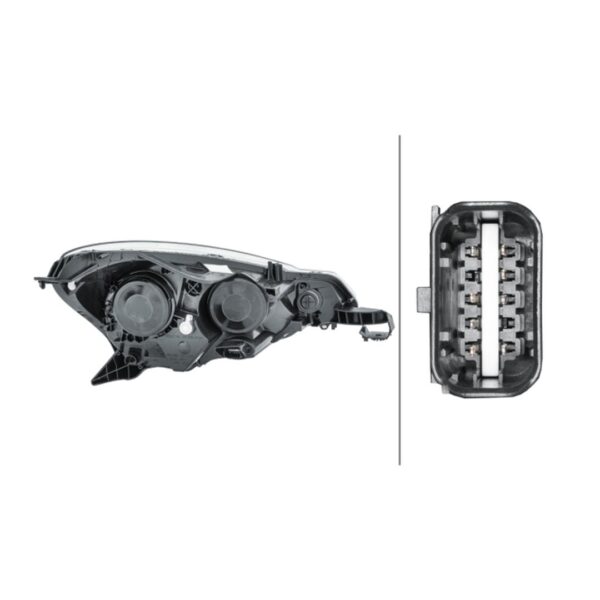 Faro Anteriore Sinistro Citroen C3 II 2009+ – H1-H7 Originale HELLA – foto 2