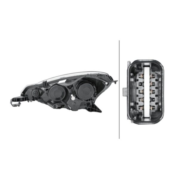 Faro Anteriore Destro Citroen C3 II 2009+ – H1-H7 Originale HELLA – foto 2