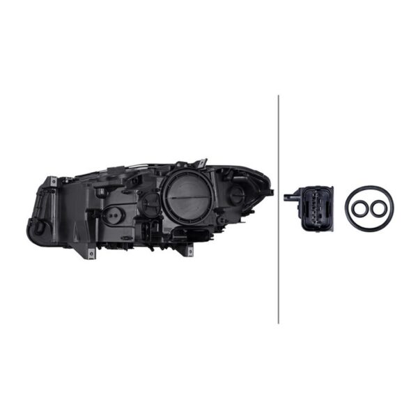 Faro Anteriore Destro Bmw Serie 5 520 d xDrive 2010+ – H7-H7 Originale HELLA – foto 2