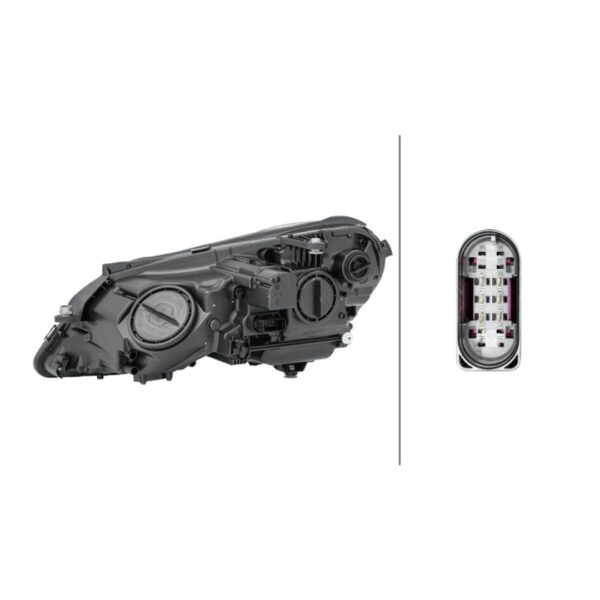Faro Anteriore Destro Mercedes Classe E 2009+ – H7-H7 Originale HELLA – foto 2