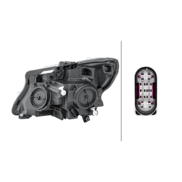 Faro Anteriore Destro Mercedes Classe V 2014+ – H7-H15 Originale HELLA – foto 2