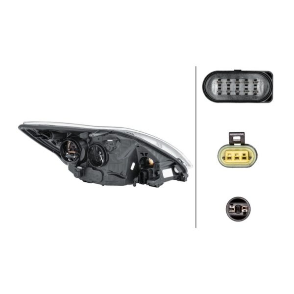 Scheinwerfer Links Ford Focus II 2007+ – Bi-Xenon Original HELLA – Bild 2