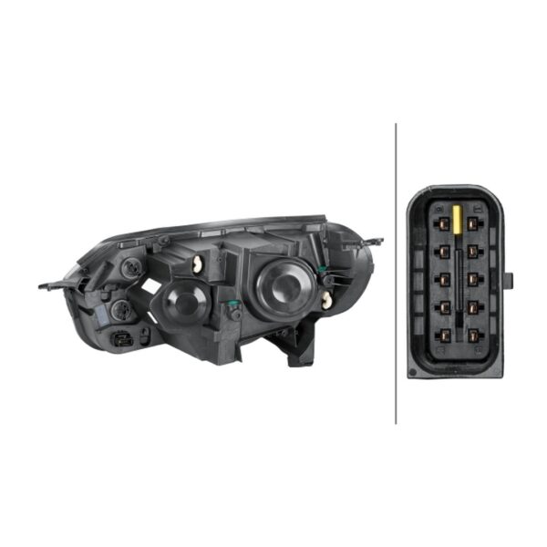 Faro Anteriore Destro Toyota Proace Furgone – H1-H7 Originale HELLA – foto 2