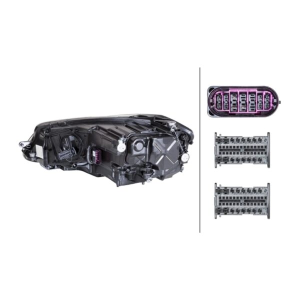 Faro Anteriore Destro Volkswagen Golf VII 2016+ – FULL LED Originale HELLA – foto 2