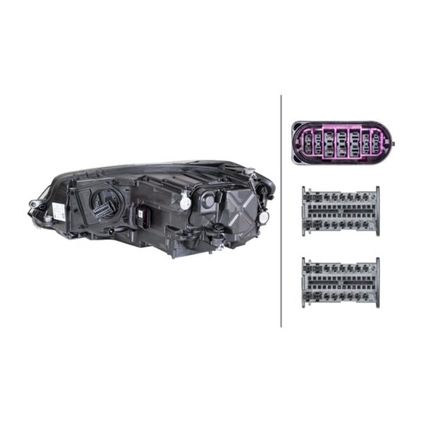 Faro Anteriore Destro Volkswagen Golf VII 2016+ – FULL LED Originale HELLA – foto 2