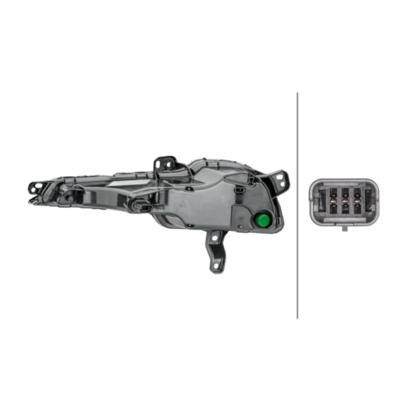 Fan Destro Peugeot 308 SW II 2017+ – LED Originale HELLA