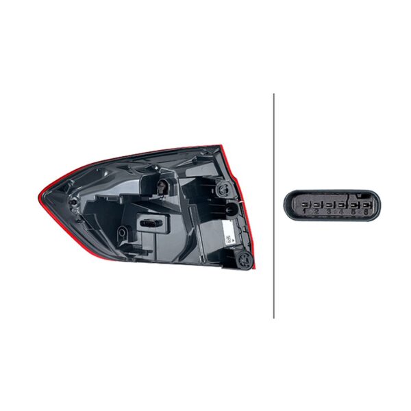 Rückleuchten Rechts Bmw F30 Lci 2011+ – LED Original HELLA – Bild 2