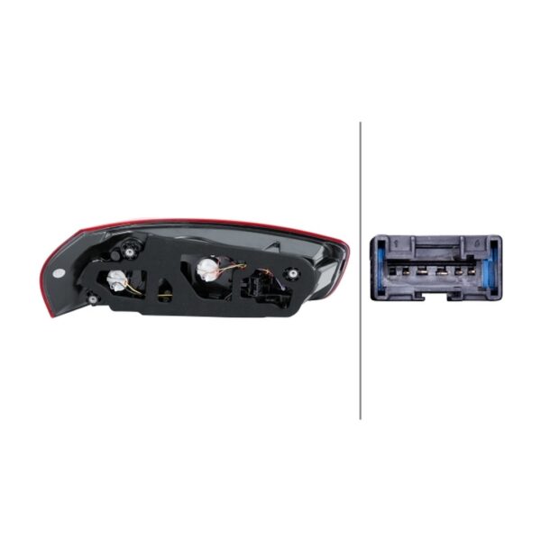 Rückleuchte Rechts Citroen C4 Picasso II 2013+ Original HELLA – Bild 2