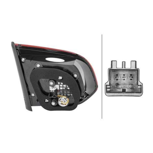 Fanale Destro Volkswagen Golf VI 2009+ – LED Originale HELLA – foto 2