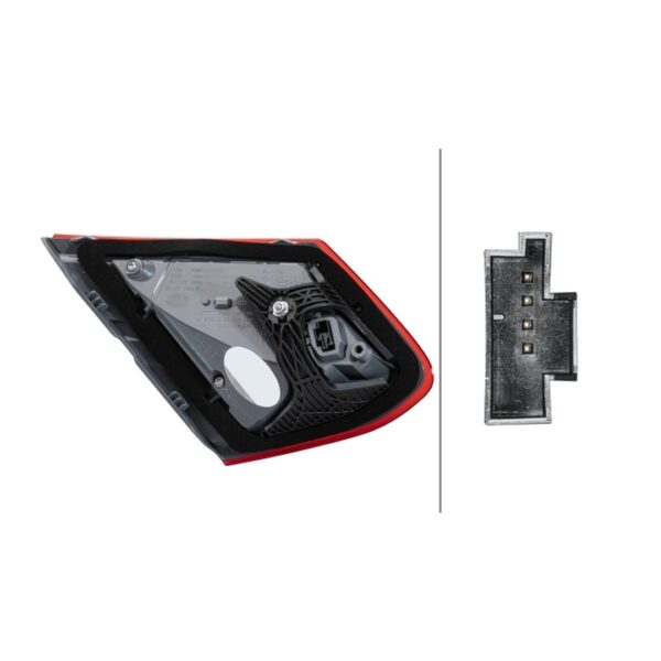 Fanale Destro Mercedes Classe C Coupe 2013+ – LED Originale HELLA – foto 2