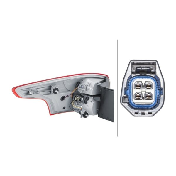Rückleuchten Rechts Ford Focus III Turnier 2011+ – LED Original HELLA – Bild 2
