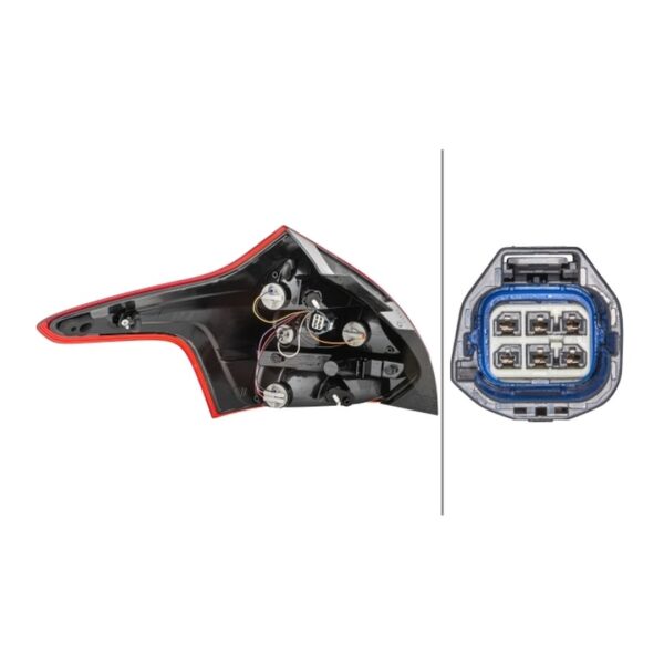 Fanale Destro Ford Focus III 2011+ Originale HELLA – foto 2