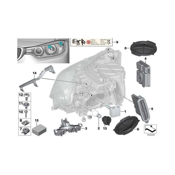 Modulo LED Luce Diurna DRL – BMW – 63117311243 – foto 3