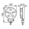 Faro da Lavoro LED 900 Lumen 12/24V – Fascio Ampio, Montaggio a staffa – HELLA R900 VALUEFIT – foto 3