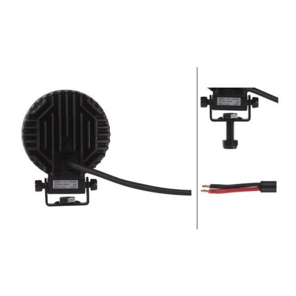 Faro da Lavoro LED 1.700 Lumen 12/24V – Fascio Ampio, Montaggio a staffa – HELLA TR1700 VALUEFIT – foto 2