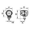Faro da Lavoro LED – Fascio concentrato, Montaggio a staffa – HELLA – foto 3