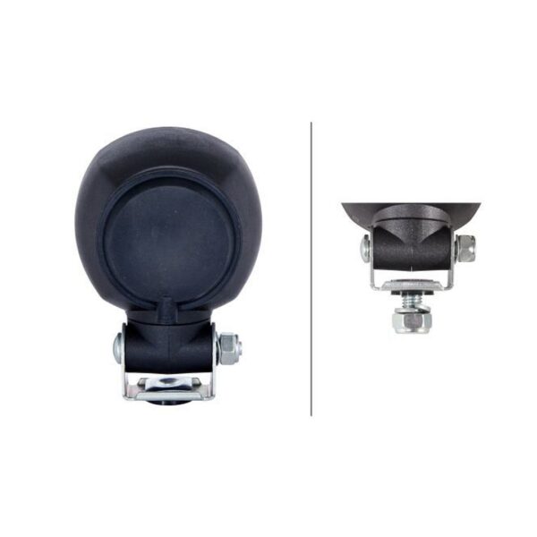 Arbeitsscheinwerfer Halogen 12/24V – Breites Lichtkegel, Befestigung mit Halter – HELLA – Bild 2