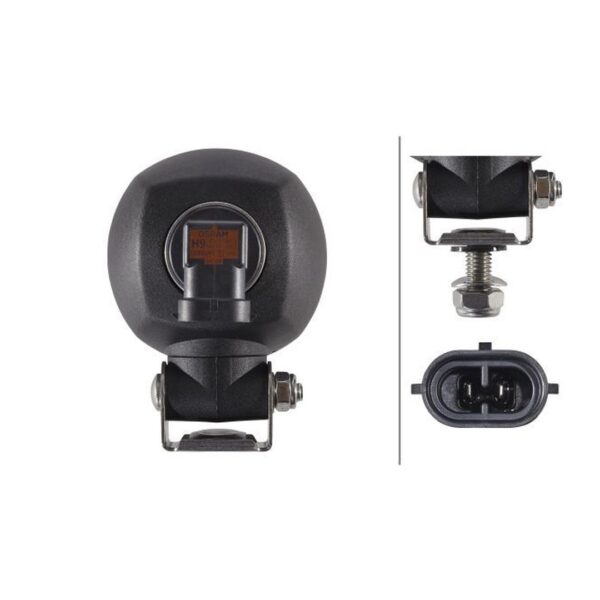 Arbeitsscheinwerfer Halogen 12V – Fernlicht, Bügelbefestigung – HELLA – Bild 2