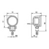 Faro da Lavoro LED – Fascio concentrato, Montaggio a staffa – HELLA – foto 3