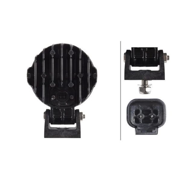 Faro da Lavoro LED 12/24V – Fascio Ampio, Montaggio a staffa – HELLA – foto 2