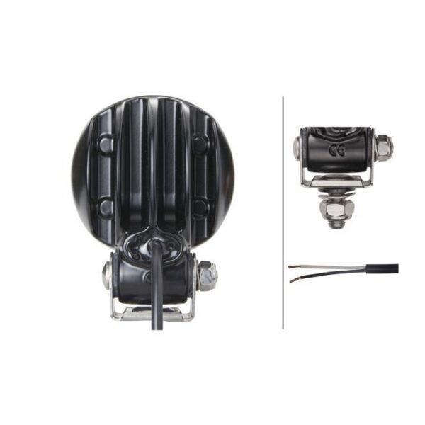 Faro da Lavoro LED 800 Lumen 12/24V – Fascio Lungo Raggio, Montaggio a staffa – HELLA – foto 2