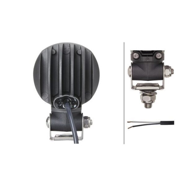 Faro da Lavoro LED 800 Lumen 12V – Fascio Ampio, Montaggio a staffa – HELLA – foto 2