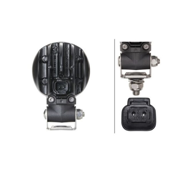 Faro da Lavoro LED 1.800 Lumen 12/24V – Fascio Lungo Raggio, Montaggio a staffa – HELLA – foto 2