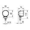 Faro da Lavoro LED 1.800 Lumen 12/24V – Fascio Ampio, Montaggio a staffa – HELLA – foto 3