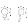 Faro da Lavoro LED 1.500 Lumen 12/24V – Fascio Lungo Raggio, Montaggio a staffa – HELLA – foto 2