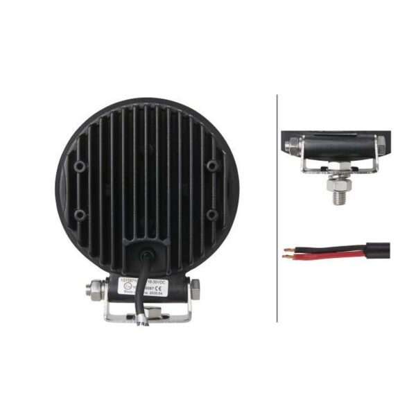 Faro da Lavoro LED 2.200 Lumen 12/24V – Fascio Ampio, Montaggio a staffa – HELLA R2200 VALUEFIT – foto 2