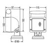 Faro da Lavoro Alogeno 12V – Fascio Ampio, Montaggio magnetico – HELLA – foto 3