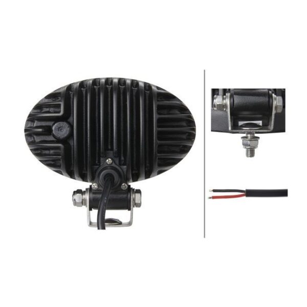Faro da Lavoro LED 1.200 Lumen 12/24V – Fascio Ampio, Montaggio a staffa – HELLA O1200 VALUEFIT – foto 2