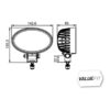 Faro da Lavoro LED 1.200 Lumen 12/24V – Fascio Ampio, Montaggio a staffa – HELLA O1200 VALUEFIT – foto 3
