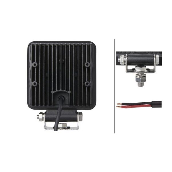 LED-Arbeitsscheinwerfer 2.500 Lumen 12/24V – Breites Lichtfeld, Bügelhalterung – HELLA S2500 VALUEFIT – Bild 2
