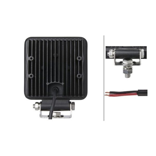 LED-Arbeitsscheinwerfer 2.500 Lumen 12/24V – Breiter Lichtkegel, Bügelbefestigung – HELLA S2500 VALUEFIT – Bild 2