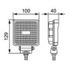 Faro da Lavoro LED 800 Lumen 12/24V – Fascio Ampio, Montaggio a staffa – HELLA S800 VALUEFIT – foto 3