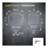 Faro da Lavoro LED 3.000 Lumen 12/24V – Fascio Lungo Raggio, Montaggio a staffa – HELLA S3000 2.0 VALUEFIT – foto 3