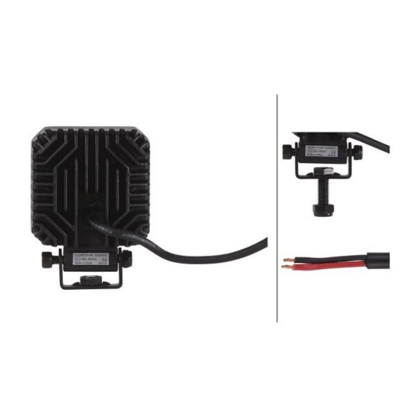 Faro da Lavoro LED 1.700 Lumen 12/24V – Fascio Ampio, Montaggio a staffa – HELLA TS1700 VALUEFIT – foto 2