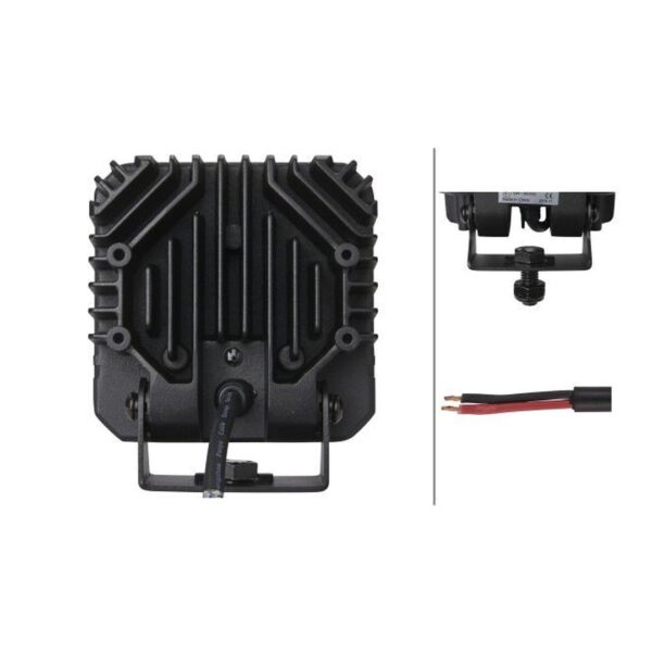 Faro da Lavoro LED 3.000 Lumen 12/24V – Fascio Ampio, Montaggio a staffa – HELLA TS3000 VALUEFIT – foto 2