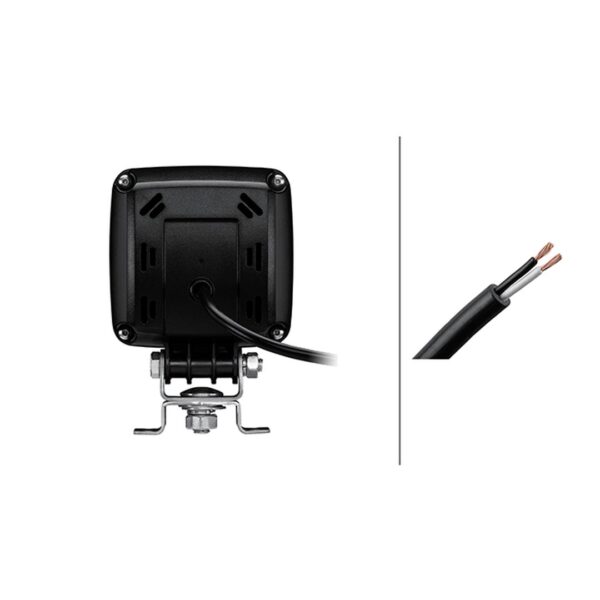 Faro da Lavoro LED 1.800 Lumen 12/24V – Fascio Ampio, Montaggio a bullone – HELLA SQ1800 VALUEFIT – foto 2