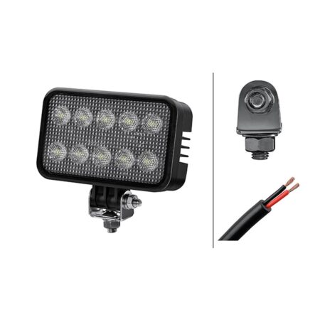 Faro da Lavoro LED 1.350 Lumen 12/24V – Fascio Ampio, Montaggio a staffa – HELLA Master VALUEFIT