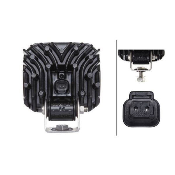 Faro da Lavoro LED 2.200 Lumen 12/24V – Fascio Ampio, Montaggio a staffa – HELLA – foto 2