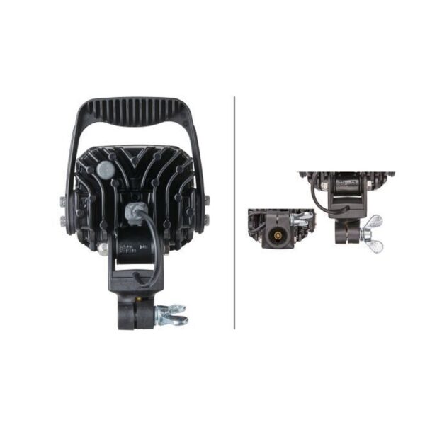 Faro da Lavoro LED 2.200 Lumen 12/24V – Fascio Ampio, Montaggio a palo/tubo – HELLA – foto 2