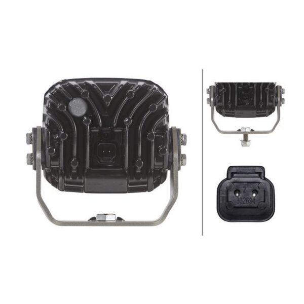 LED-Arbeitsscheinwerfer 4.400 Lumen 12/24V – Fernlicht, Klammerhalterung – HELLA – Bild 2