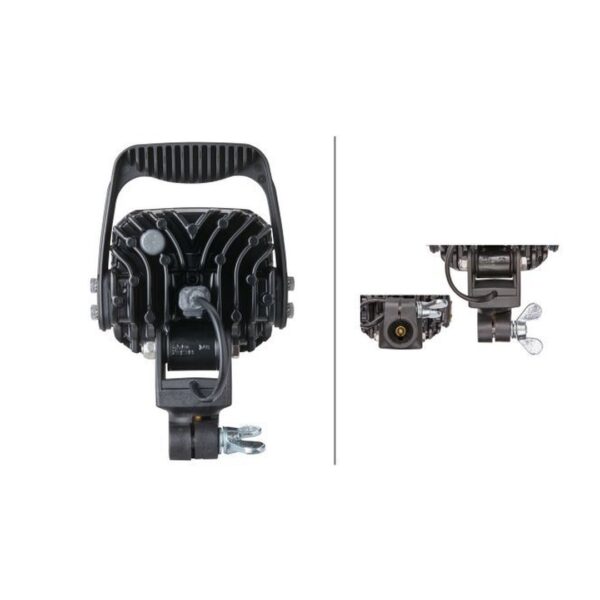 Faro da Lavoro LED 4.400 Lumen 12/24V – Fascio Ampio, Montaggio a palo/tubo – HELLA – foto 2