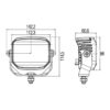 Faro da Lavoro LED 850 Lumen 12/24V – Fascio Ampio, Montaggio a staffa – HELLA – foto 3